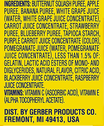 Gerber Graduates Fruit and Veggie, Melts Very Berry Blend, 1 Ounce (Pack of 7)
