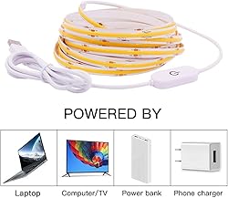 XUNATA COB LED Strip Lights, 3m/9.9ft