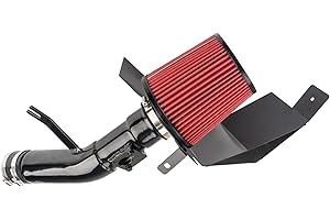 Torchtree Cold Air Intake Kit with Filter and Heat Shield for Civic 1.5L L4 (Red)