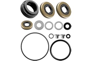 Gearcase Seal Kit Compatible with Johnson Evinrude 9.9 15 HP Lower Unit Parts Replace 18-2656 396350