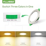 ALUSSO 10W Ultra Slim LED Recessed Downlights 6 Pack 230V 3000-6500K view 3
