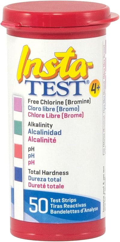 LaMotte Insta-Test 4 Plus Test Strips - Free Chlorine, pH, Alkalinity