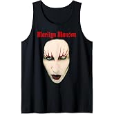 Marilyn Manson Big Face Red Lips Tank Top