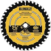 DEWALT Circular Saw Blade, 7 1/4 Inch, 40 Tooth, Wood Cutting (DWA171440)