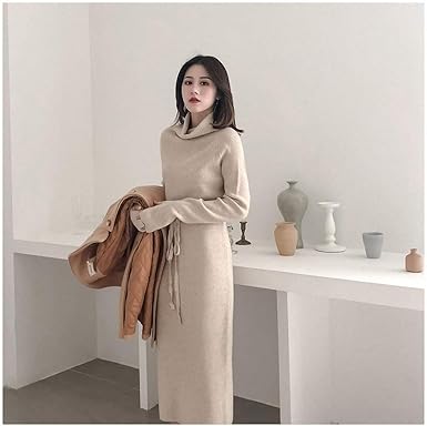 lace up sweater dress