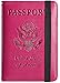 Passport Holder Cover Wallet Travel Essentials RFID Blocking Leather Card Case International Travel Must Haves Travel Accessories for Women Men(101#Purple)