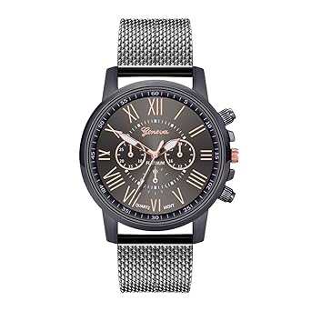 Allegorly Damen Quarzuhr Mit Lederarmband | Modisch Klassisch | Armbanduhren Für Frauen | Geschenke Für Frauen | Einstellbar 