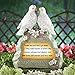Collections Etc Solar Light-Up Doves Memorial Garden Stone - Inspirational Stone with Poem Lights Up at Night, Pet Memorial Stone Gift Idea
