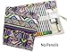 Hz.Codelo Canvas Pencil Wrap Roll up Case Hold for 72 Colored Pencils, Travel Carrying Organizer Holder,Great for Kids Adult Coloring Book - Bohemian(NO PENCILS included)