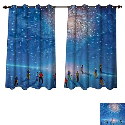 Amazon Com Anzhouqux Constellation Blackout Thermal Curtain