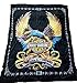 Empire Furniture USA Harley Davidson Blanket New Mink Queen Size Double Side Plush Reversible Black Eagle & Flames