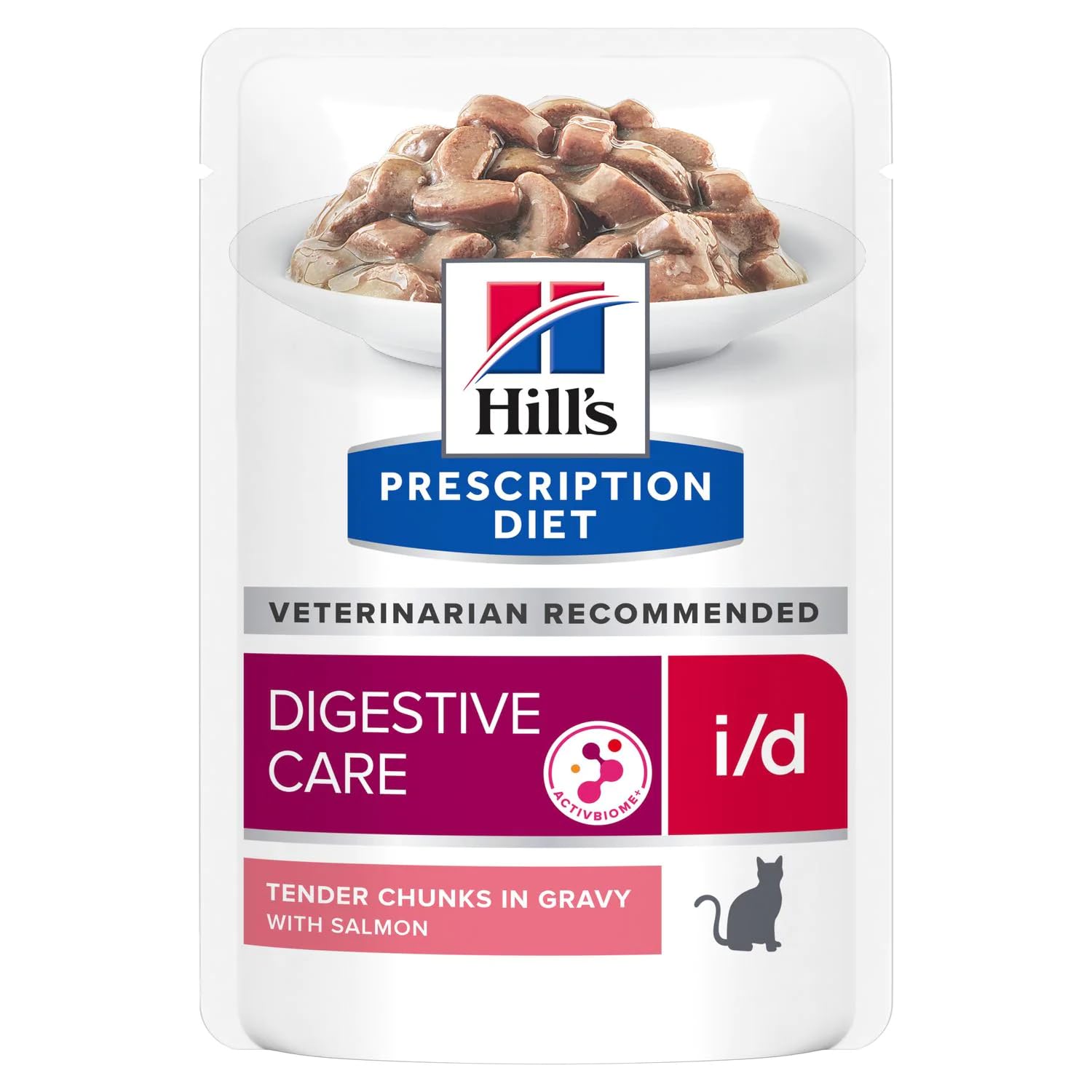 HILL'S PRESCRIPTION Diet Cat Digestive Care i/d Wet Food Chunks in Gravy with Salmon 12x85g Pouch