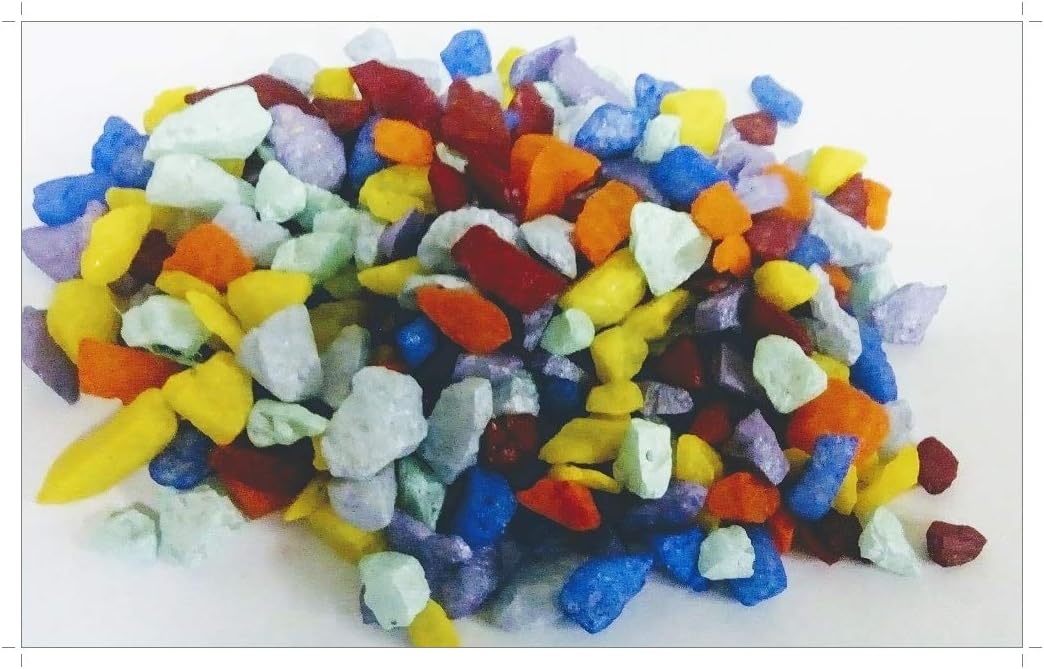 SOOTHING IDEAS 500g Mixed Colour Quartz Chippings 10-20mm Home Garden Wedding Aquarium Craft Memorial