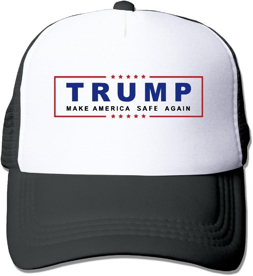 Man Woman Trump Make America Safe Again Hat Black
