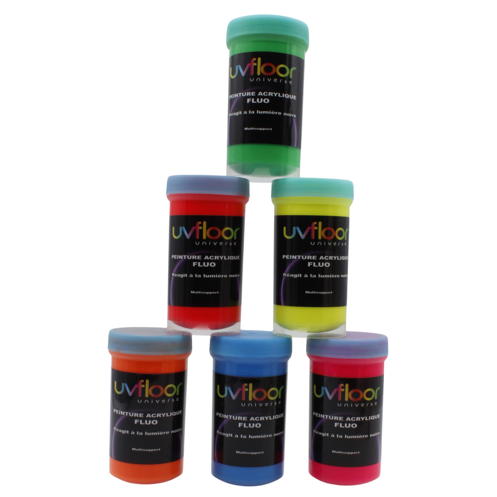 Fluorescent Paint Pack 6 x 100 ml