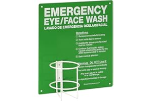 WINDY CITY CABINET Wall Mountable Metal Eyewash Bottle Station