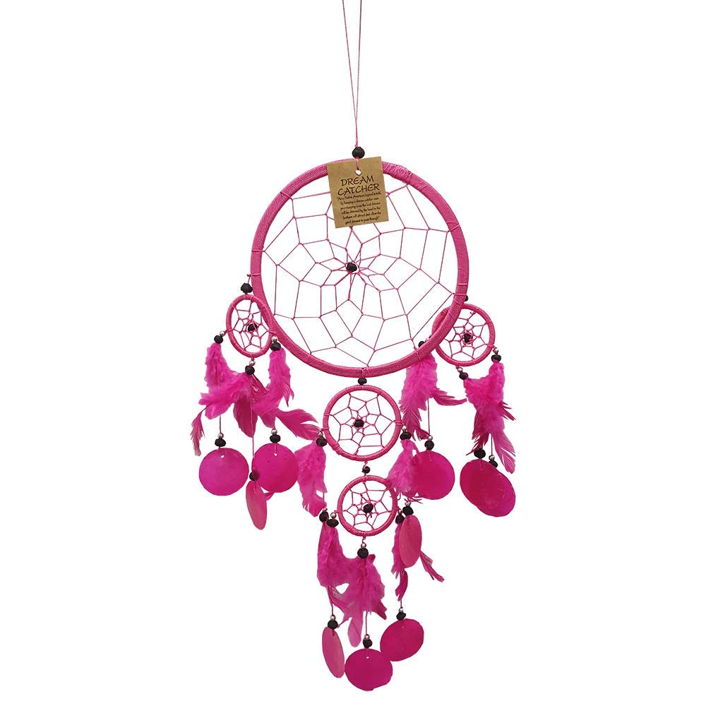 Vie Naturals Capiz Dream Catcher 16 Cm - Pink