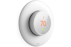 elago Wall Plate Cover Designed for Google Nest thermostat E Wall Plate (2017)(White) - ONLY Compatible with Nest Thermostat E, Hard ABS Material, Not compatible with 2020 models[US Patent Registered]