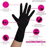 FRAMAR Black Nitrile Gloves Large 100 Count Disposable Non Latex view 2