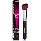 Angled Blush Brush & Bronzer Brush by Keshima - Liquid Blush, Cream, Powder | Also For Contour & Bronzer - Dense Yet Soft, Bl