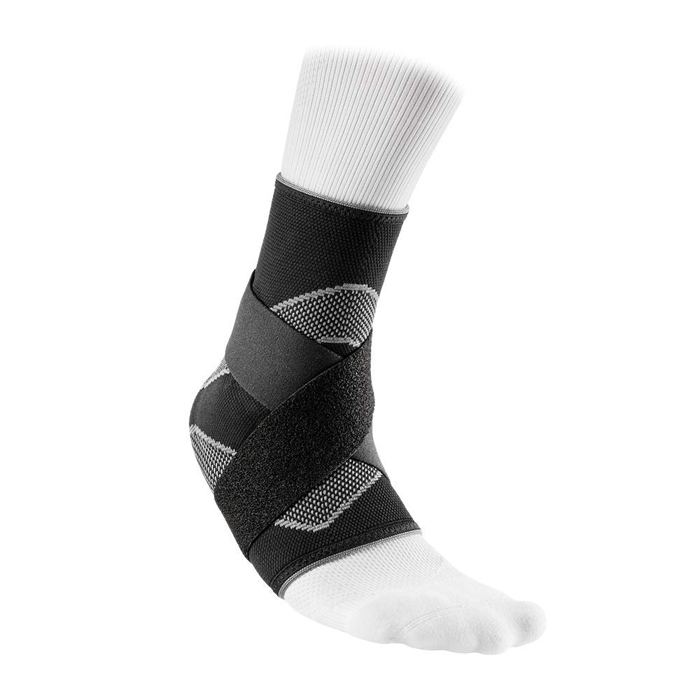 McDavid 5122 - Elastic Ankle Support Sleeve with Straps - Non-Neoprene Compression Ankle Support
