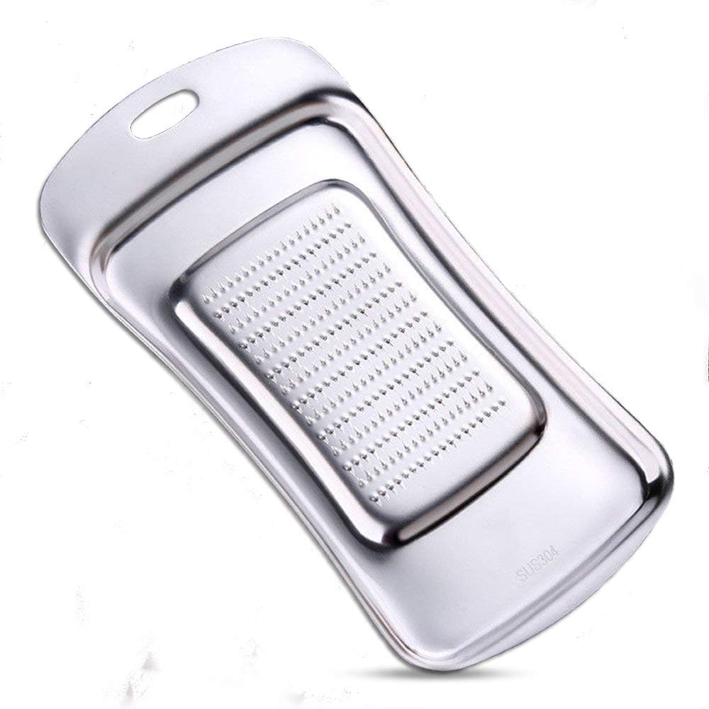 NPYPQ Ginger Grater, Stainless Steel Kitchen Ginger Graters for Garlic, Fruits and Root Vegetables