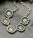 Fun Daisy Vintage Classic 5 Crystal Flowers Fashion Necklace - xl00851