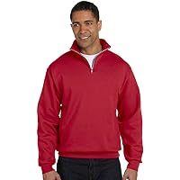 Quarter-Zip Cadet Collar Sweatshirt with NuBlend 50/50 Fabric by