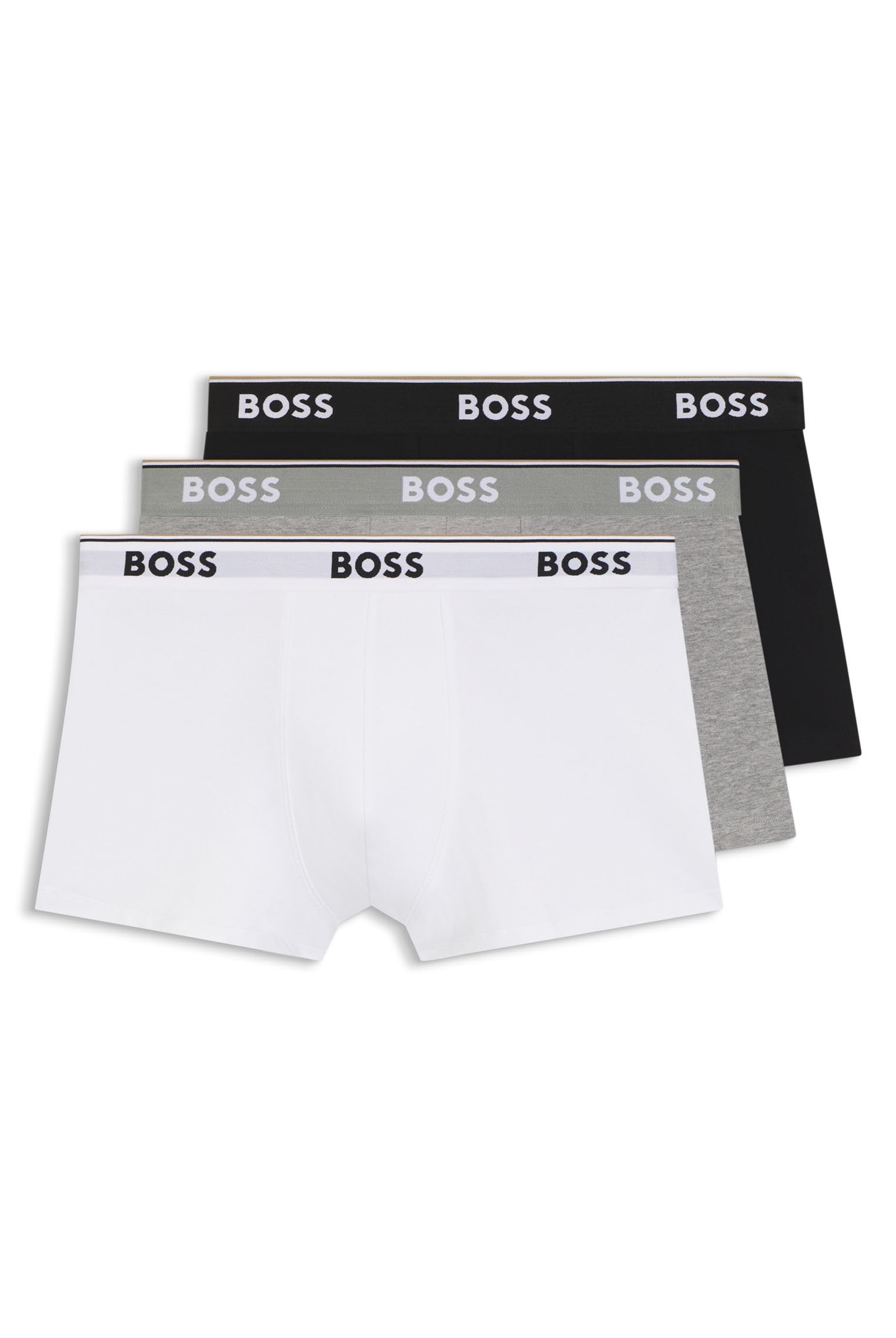 BOSS Hugo Herren Trunk 3p Co/EL Boxershorts, Assorted 999, S