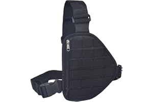 YNIBST Tactical Chest Rig Molle Vest Holster with Insert Pouch Adjustable Shoulder Strap for Outdoor Hunting Shooting Hiking