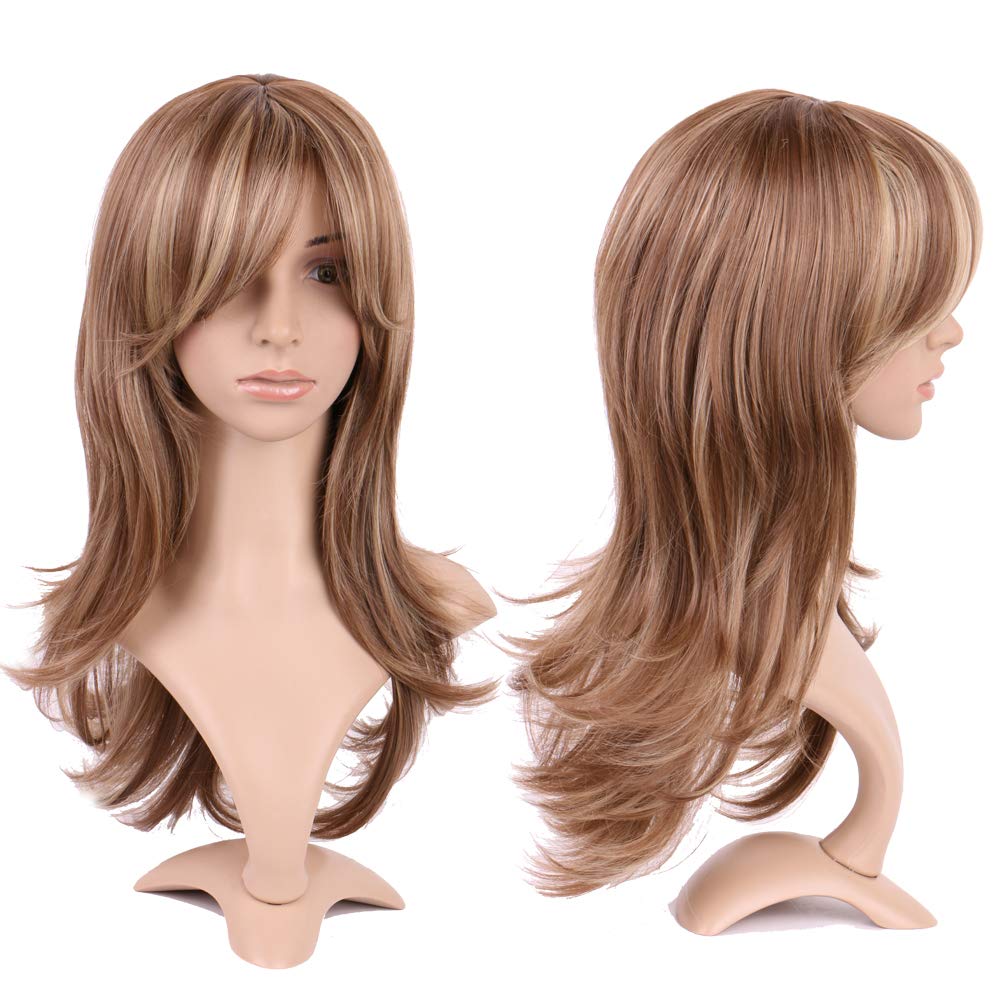 15" Ombre Color Synthetic Wigs With Bang Womens Ladies