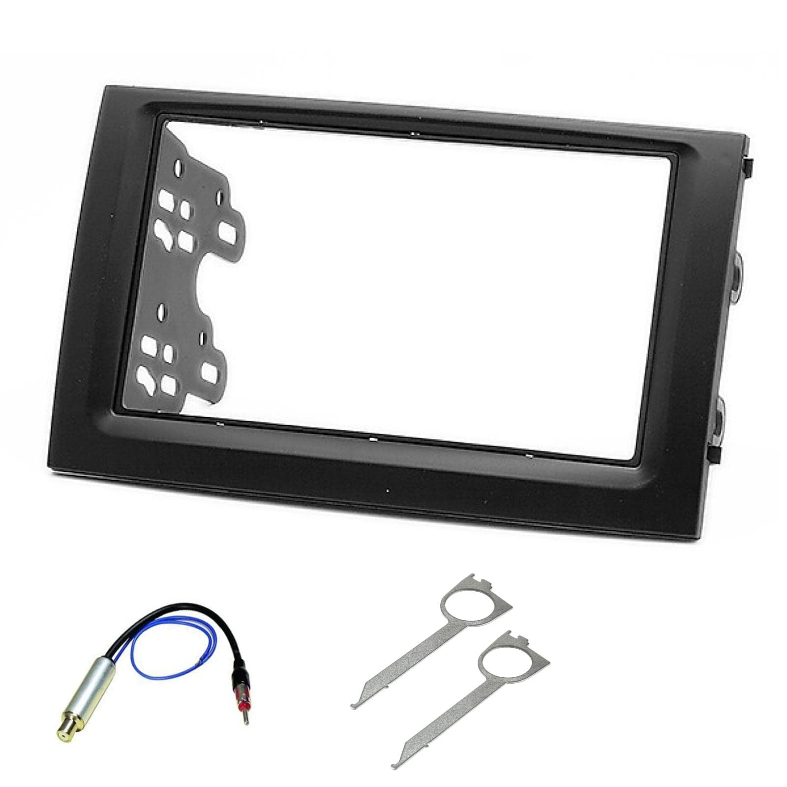 Sound-way - 2 DIN in dash car stereo adapter mounting fascia kit compatible for SKODA Fabia 2003-2006 - KA11-460