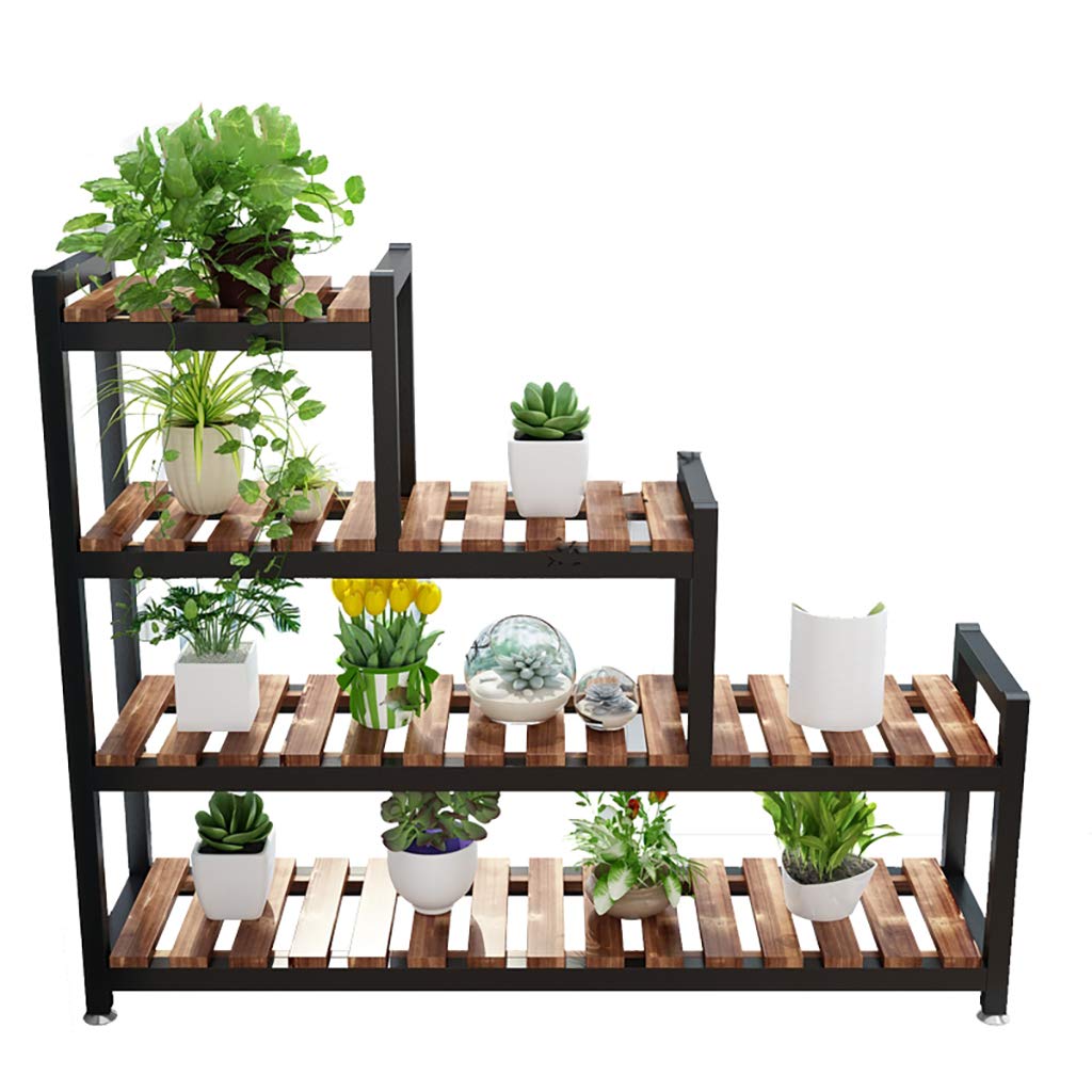 Estante de Flores Soporte de Plantas Estantes de Madera múltiples ...