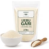 Gennaio Naturals Ijebu Gari - Authentic White Cassava Flakes, 100% Natural, Gluten-Free, No Preservatives