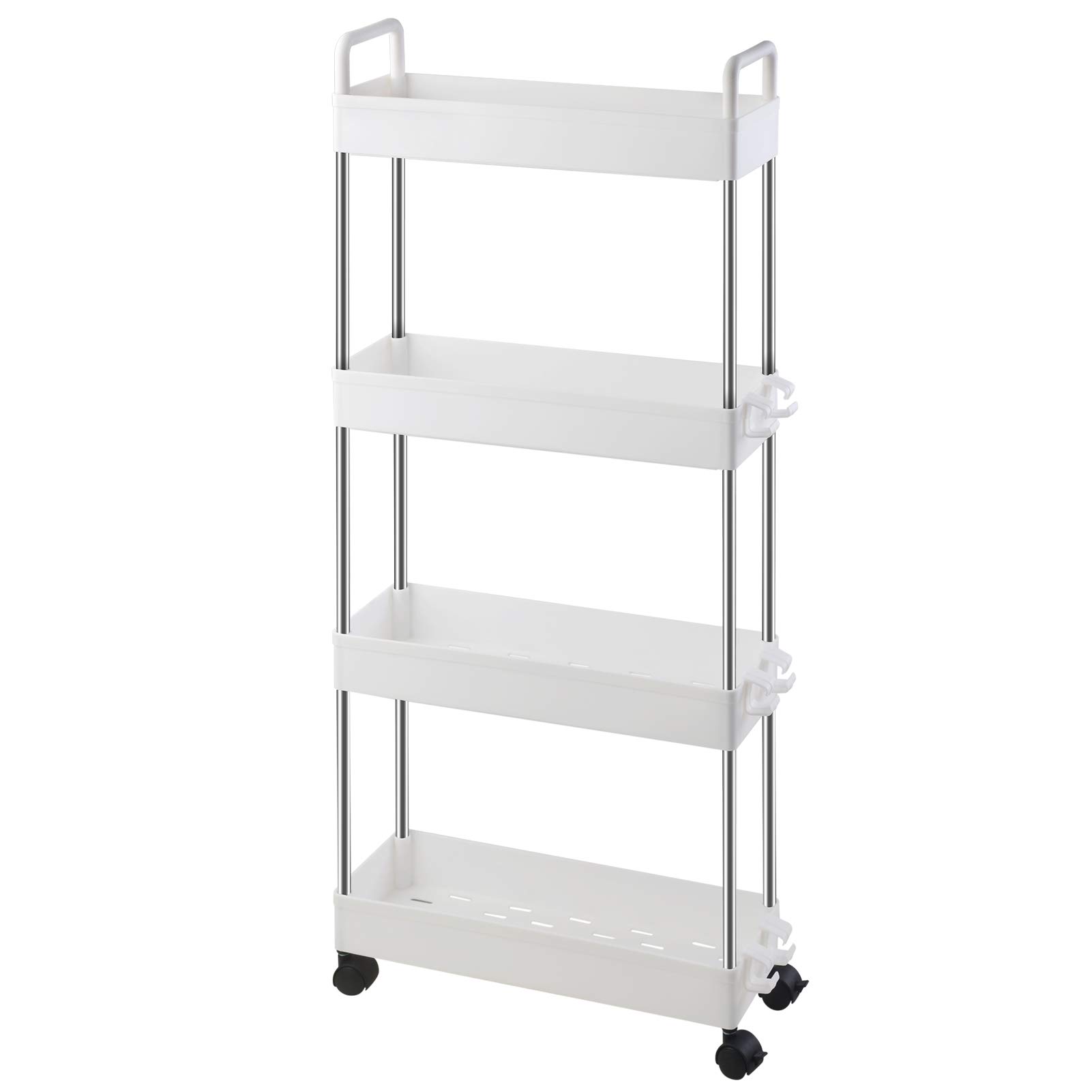 Buy Ronlap 4 Tier Skinny Storage Rolling Cart, Thin Storage Cart with