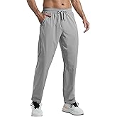 BALWUKO Men's Lightweight Sweatpants with Pockets Quick Dry Breathable Workout Pants for Men Athletic Gym Running Joggers