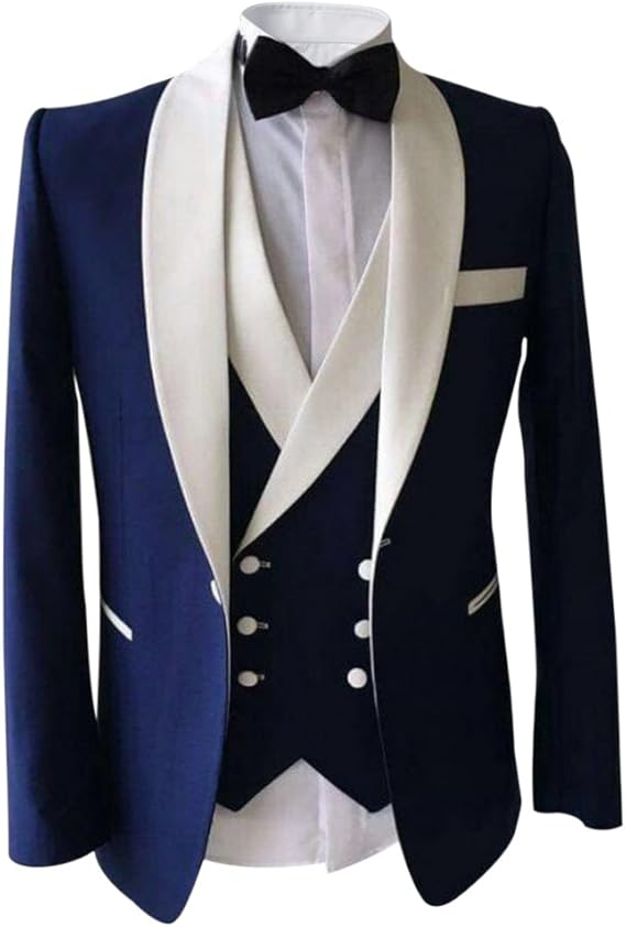 Lito Angels Ensemble 5 Pieces Smoking Blanc Pour Bebe Garcon, Costume De Mariage Ceremonie Bapteme Avec Cummerbund Et Noeud Papillon Jacquard Argent, Taille 2-3 Ans (étiquette En Tissu 04 - 4