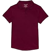 Classroom School Uniforms Big Girls Fit Moisture Wicking Polo, Burgundy, L