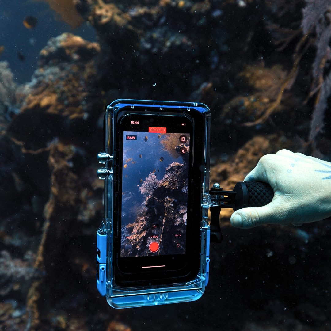 ProShot Dive - Underwater iPhone Housing Rated 130ft/40m Waterproof iPhone Case for iPhone 6s - iPhone 15 Pro Max, Compatible with iPhone ONLY