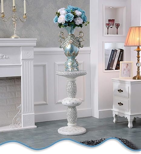 Lss Mds De Style Europeen Vase Etage Pilier Romain Decoration Coin Fleur Fond Tv Stand Decoration Murale Horloge Accessoires De Mariage Amazon Fr Cuisine Maison