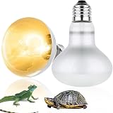 Lotvic 2 Pack 100W Reptile Heat Lamp E27 UVA Daylight Bearded Dragon Lamp view 1