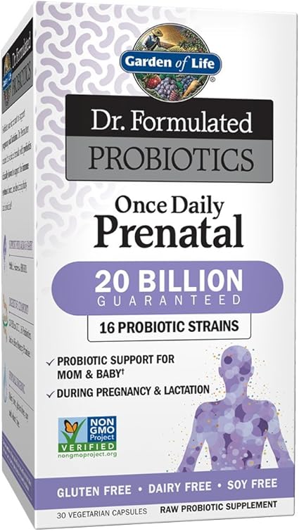 Amazon Com Garden Of Life Dr Formulated Probiotics Once Daily Prenatal 30 Vegetarian Capsules Shipped Cold Health Personal Care