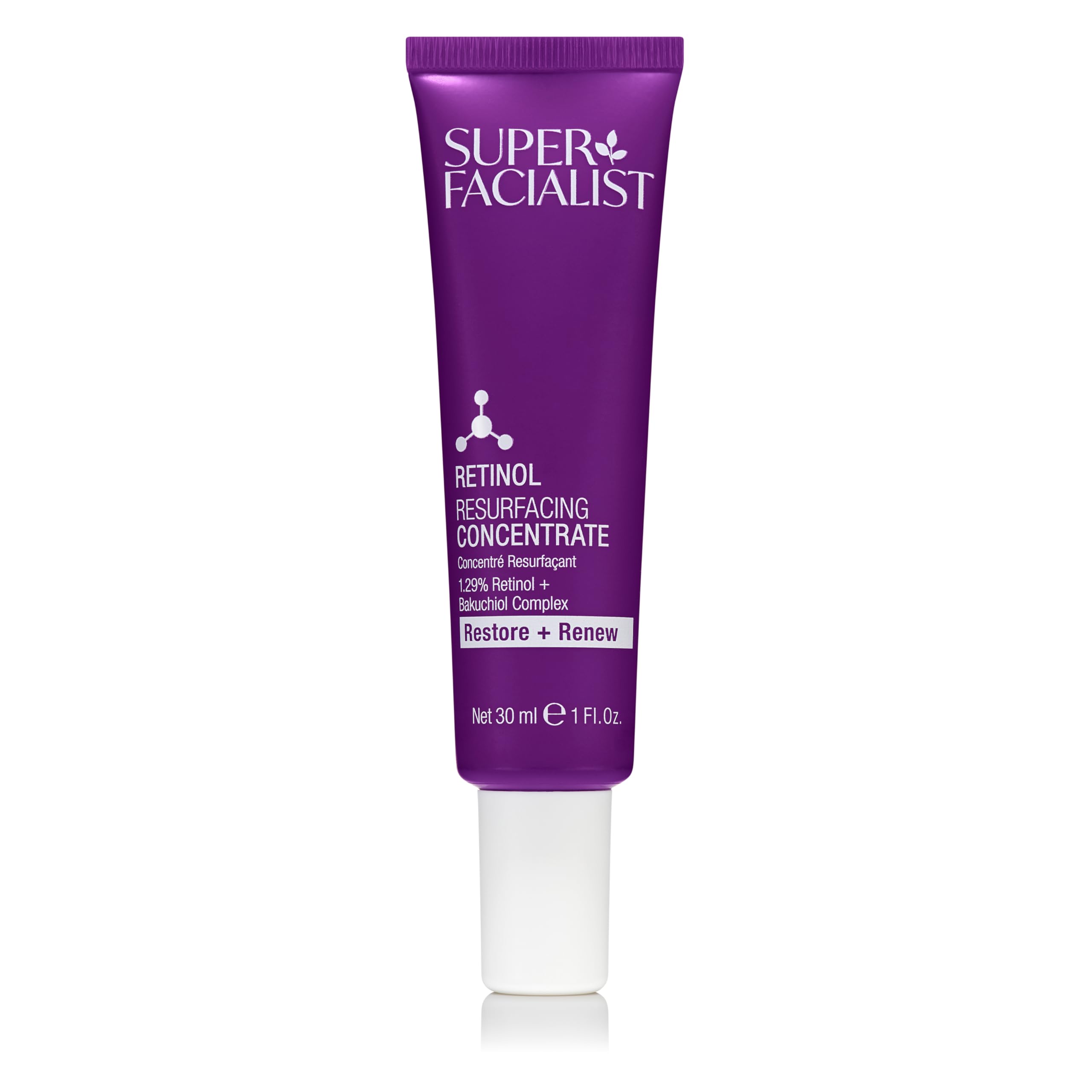 Super Facialist Retinol Resurfacing Concentrate – Anti-Ageing Serum with Retinol for Smoother, Brighter Skin, Targets Fine Lines & Texture, Night Treatment, 30ml