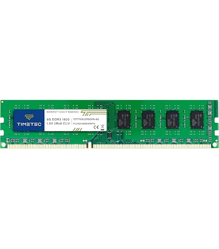 Barrette RAM DDR3 2Go PC3-12800U 1600 MHz Pour PC Bureau - Non-ECC, Neuf Sous Emballage