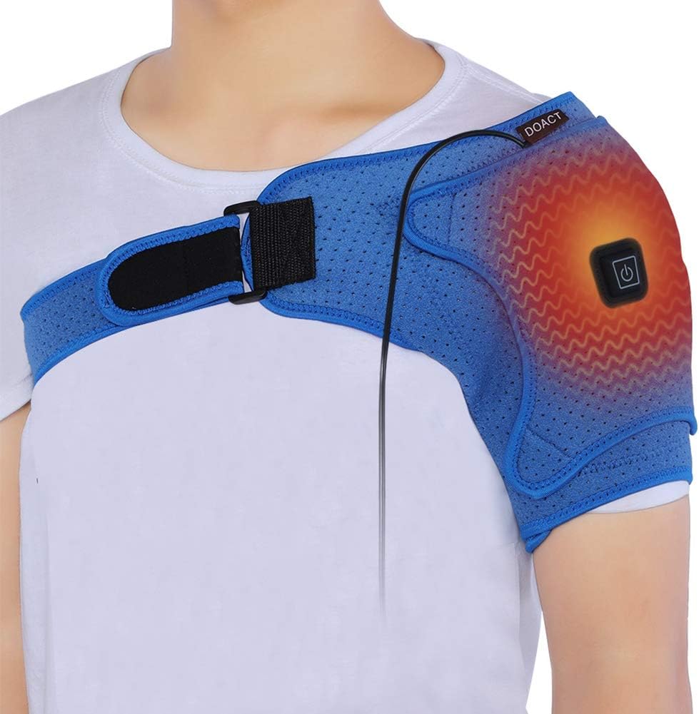 Heated Shoulder Support Brace, Shoulder Heating Pad for Rotator Cuff