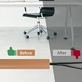 JAHOMFAI 3m Self Adhesive Floor Cable Protector Wire Cover Flexible PVC Cord view 4