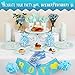 TRENDY BRANDY Baby Shower Party Supplies for Boy Horse Theme Party with Tableware Plates, Cups, Napkins, Cutlery Plus Blue Satin Mommy To Be Sash It's a Boy Gender Reveal Decoration Gifts, Serves 12