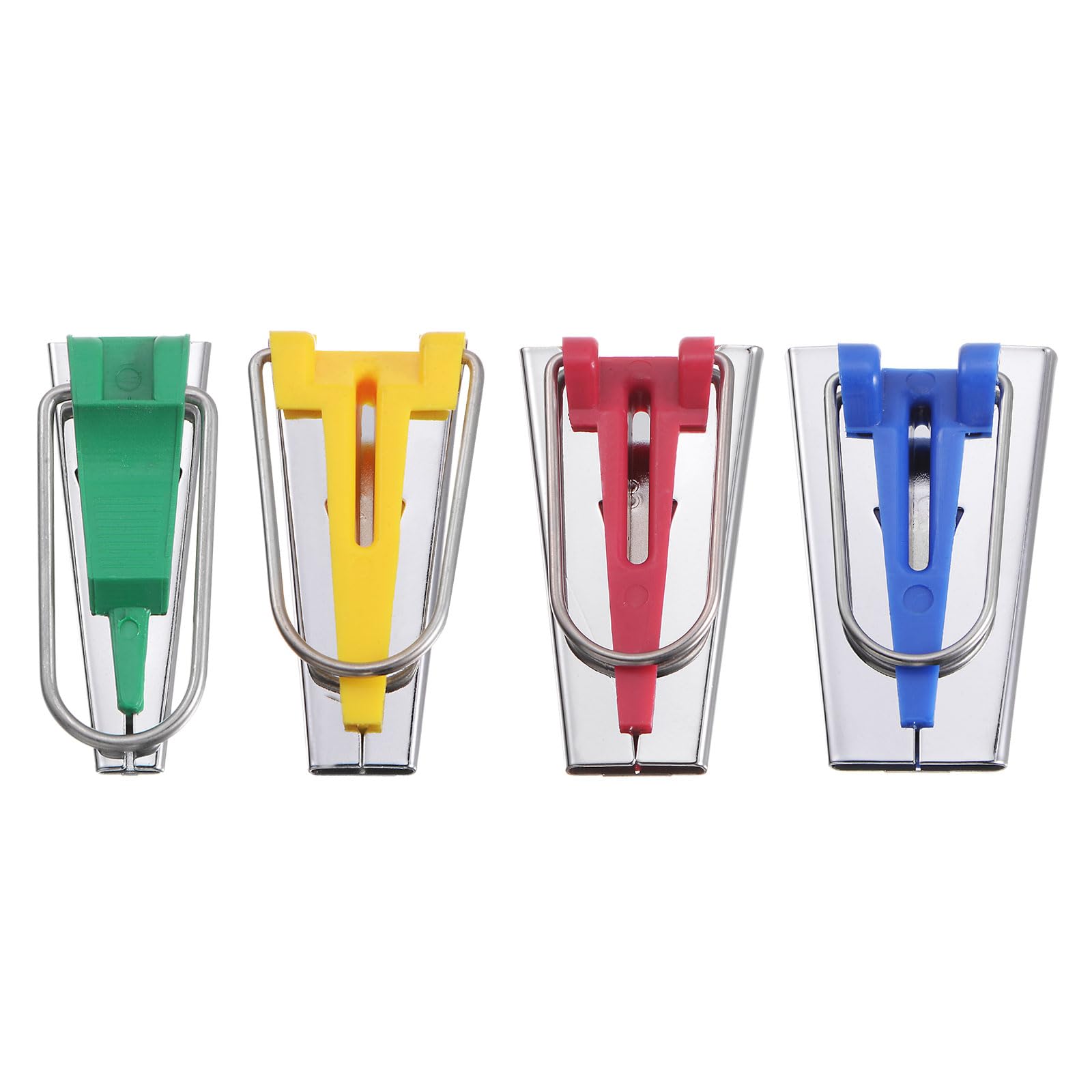 uxcell Bias Tape Maker Kit 6mm 12mm 18mm 25mm Single and Double Fold Fabric Bias Binding Maker Sew Tools for Fabric Quilting Sewing Crafting DIY, 4 Colors