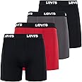 Levi's Mens Underwear Microfiber Boxer Brief for Men Ultra Soft 4 Pack