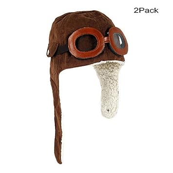 brown earflap hat
